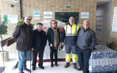 Cementos Cosmos de Niebla dona 1.800 kilos de comida al Banco de Alimentos de Huelva