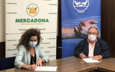 El Banco de Alimentos de Huelva renueva su convenio de colaboración con Mercadona