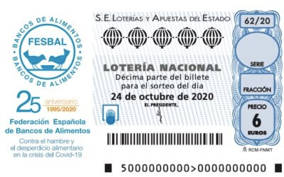 Sorteo solidario de la Lotería Nacional con los Bancos de Alimentos